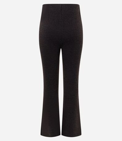 Pantalón Flare en Piquet con Cintura Alta 3