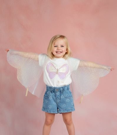Blusa Infantil con Estampado y Alas de Mariposa – Talle 1 a 5/6 años