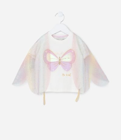Blusa Infantil con Estampado y Alas de Mariposa – Talle 1 a 5/6 años 2