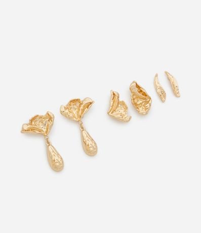 Kit 03 Caravanas Metalizadas con Formatos Diferentes 2