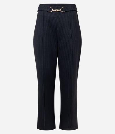 Pantalón de Corte Ajustado con Detalles en la Cintura 5