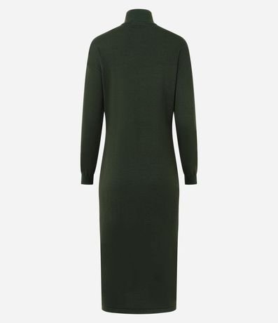 Vestido Midi de Punto con Cuello Alto 4