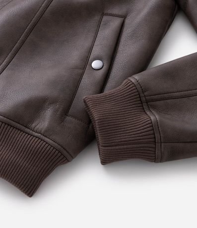 Campera Masculina PU Lavado con Cremallera 10