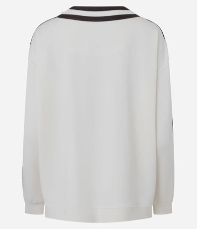 Cardigan Deportivo Femenino Oversized Estilo College 12