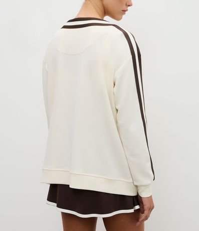 Cardigan Deportivo Femenino Oversized Estilo College 5