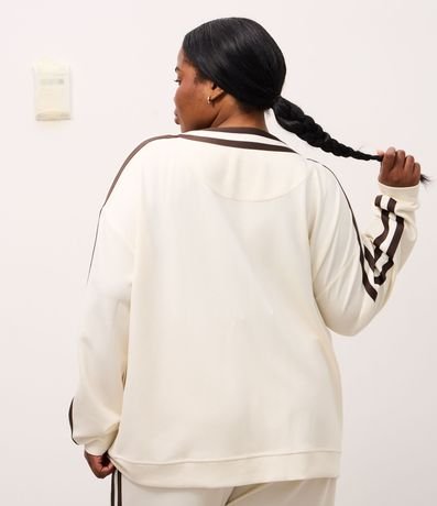 Cardigan Deportivo Femenino Oversized Estilo College 9