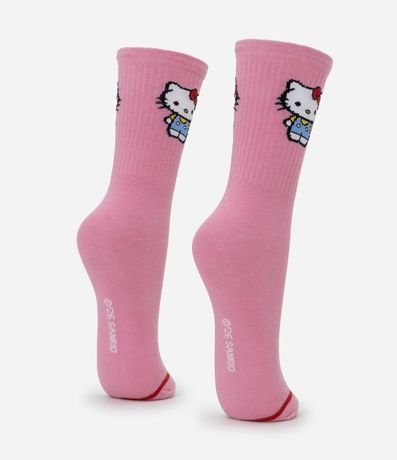 Media Caña Larga en Algodón con Estampado Hello Kitty 3