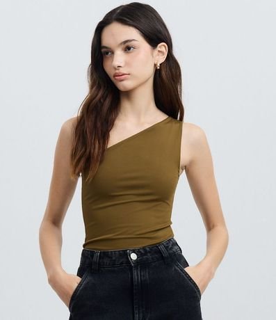 Body Hombro Único en Microfibra