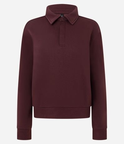 Saco cerrado en Algodón con Cuello Polo