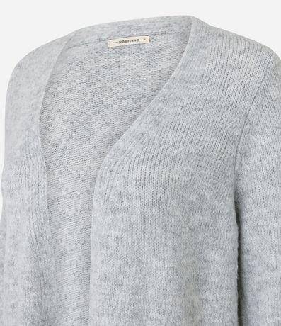 Cardigan Largo en Punto con Bolsillos Funcionales 6