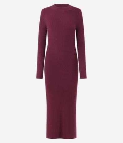 Vestido Long Midi en Punto con Mangas Largas 6