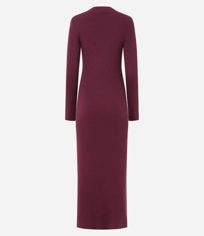 Vestido Long Midi en Punto con Mangas Largas 8