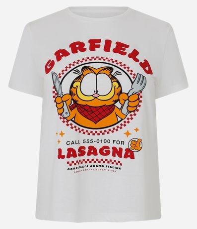 Remera en Algodón con Estampado Garfield Lasagna 4