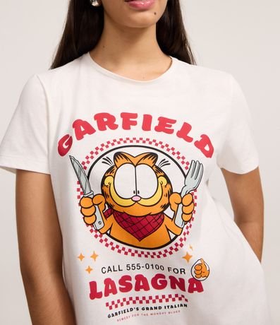 Remera en Algodón con Estampado Garfield Lasagna 3