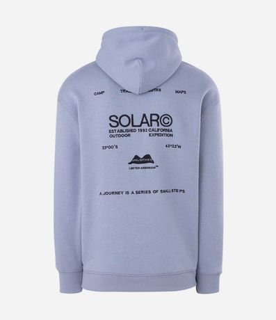 Buzo Masculino de Frisa Relaxed con Lettering Solar 6