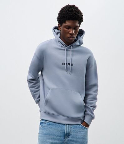 Buzo Masculino de Frisa Relaxed con Lettering Solar 3
