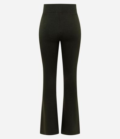 Pantalón Flare en Microfibra con Cintura Ancha 2