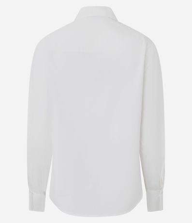 Camisa Manga Larga en Algodón con Bolsillos Delanteros 6