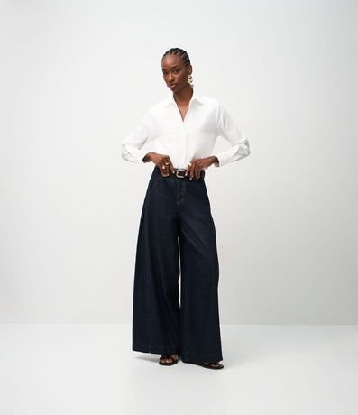 Camisa Manga Larga en Algodón con Bolsillos Delanteros 2