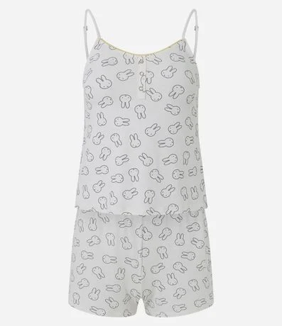 Pijama Short Doll en Viscolycra con Estampa Miffy