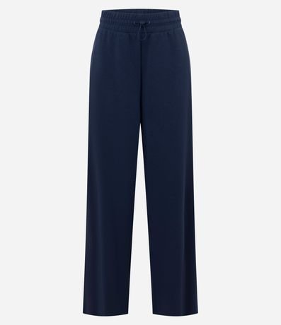 Pantalón Deportivo Recto en Modal con Detalle en Rib 5