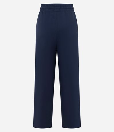 Pantalón Deportivo Recto en Modal con Detalle en Rib 6