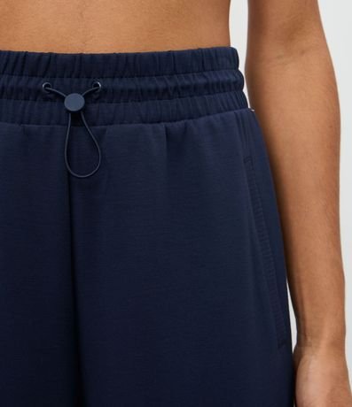 Pantalón Deportivo Recto en Modal con Detalle en Rib 3