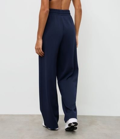 Pantalón Deportivo Recto en Modal con Detalle en Rib 4