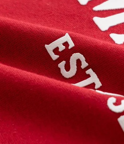 Saco Infantil en Algodón sin Felpa con Lettering – Talle 5 a 14 años 3