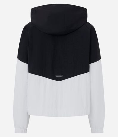 Campera Rompe Viento Bicolor en Laise con Capucha 6