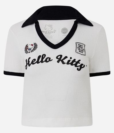 Blusa Polo Manga Corta con Biés Contrastantes Hello Kitty 3