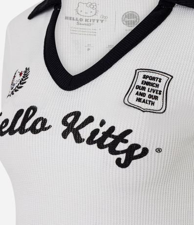 Blusa Polo Manga Corta con Biés Contrastantes Hello Kitty 4