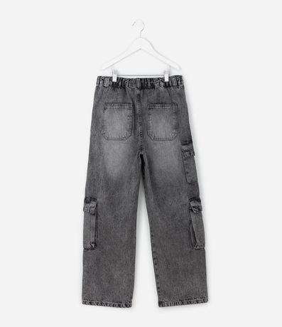 Pantalón Infantil Baggy en Jeans con Bolsillos Cargo – Talle 5 a 14 años 2