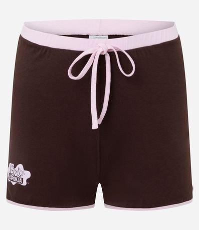 Pijama Corta en Viscolycra con Estampado de Rayas y Bob Esponja 3