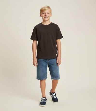 Bermuda Infantil en Jeans con Bolsillos  – Talle 5 a 14 años