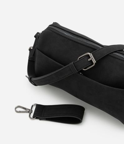 Cartera Pequeña en PU Nobuck con Asa Ajustable 4