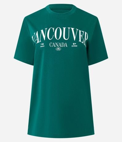 Remera en Algodón con Estampa Lettering Vancouver 4