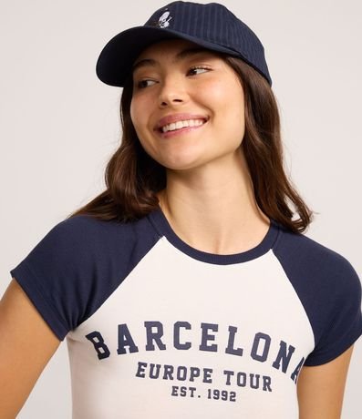 Blusa New T-Shirt en Algodón con Estampado Barcelona 3