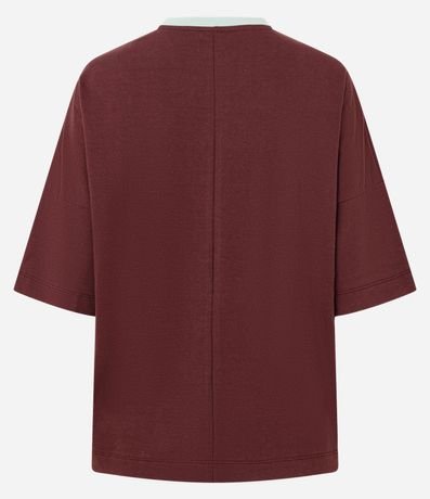 Remera Boxy con Estampado Sports y Detalles en las Mangas 6