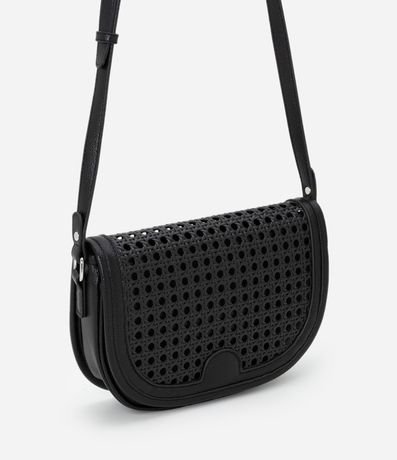 Cartera en PU con Trama Artesanal y Asa Ajustable 2