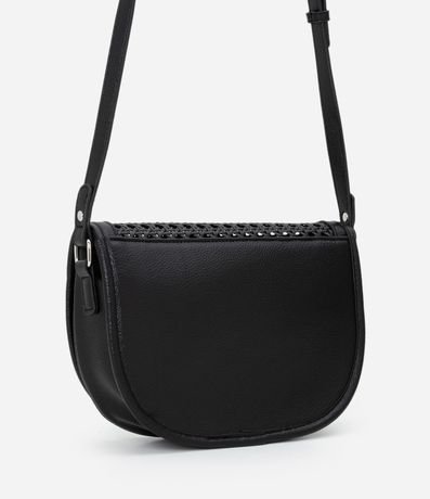 Cartera en PU con Trama Artesanal y Asa Ajustable 4