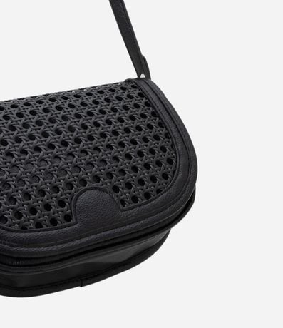 Cartera en PU con Trama Artesanal y Asa Ajustable 5