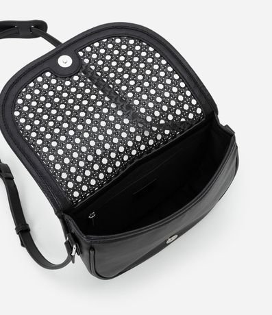 Cartera en PU con Trama Artesanal y Asa Ajustable 6