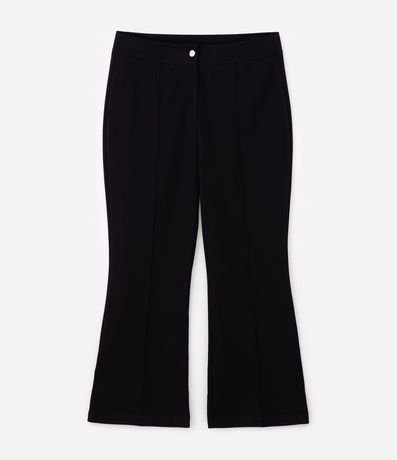 Pantalón Flare Ponto Roma con Nervura Curve & Plus Size 5