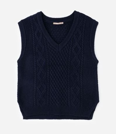 Chaleco Alargado en Punto con Encajes Laterales Curve & Plus Size 3