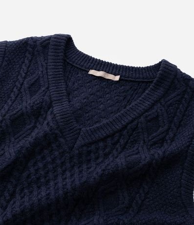 Chaleco Alargado en Punto con Encajes Laterales Curve & Plus Size 8