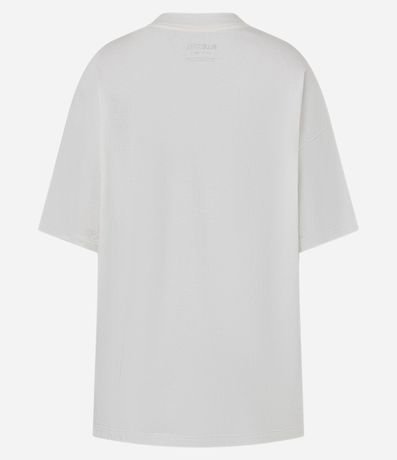 Remera Regular en Algodón con Estampa de Vestido 2