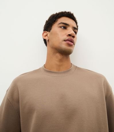 Remera Oversize en Algodón con Sisa Deslocada 4