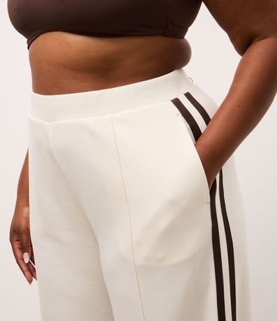 Pantalón Deportivo Oversized College con Rayas Contrastantes y Friso 8