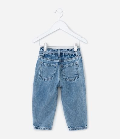 Pantalón Infantil Mom en Jeans con Cintillo Decorativo – Talle 1 a 5/6 años 3